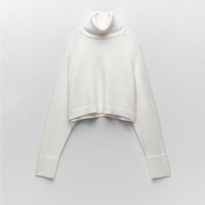ZARA HIGH COLLAR KNIT SWEATER